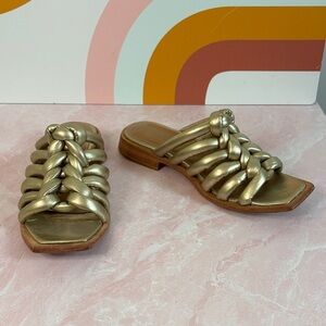 🌷Elegant Gold Women's Braided Sandals